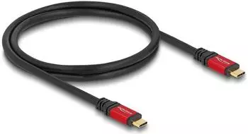 DeLock USB-C auf USB-C Kabel USB 5Gbps PD 100W 1m Metall (80090)