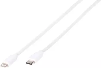 Vivanco Lightning auf USB-C Ladekabel, 1m, wei&szlig; (62961)