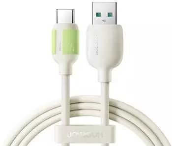 Joyroom S-A53 USB-A auf USB-C Kabel mit fluoreszierendem Stecker 3A 2m beige (S-A53)