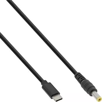 InLine USB-C zu Notebook (rund) Ladekabel, schwarz, 2m (26676)