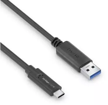 PureLink IS2611 USB-C auf USB-A Kabel Gen 2, 0,5m, schwarz (IS2611-005)