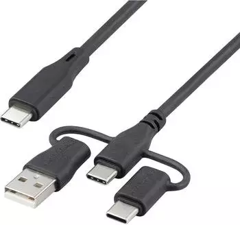 Renkforce USB-Ladekabel USB 2.0 USB-C&reg; 0,50m schwarz (RF-6615906)