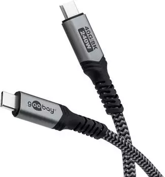Goobay USB 4 Kabel USB-C 240W 40Gbit/s 0,5m (74210)