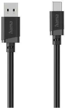Hama Ladekabel USB-A zu USB-C, 0,5m, schwarz (00201818)