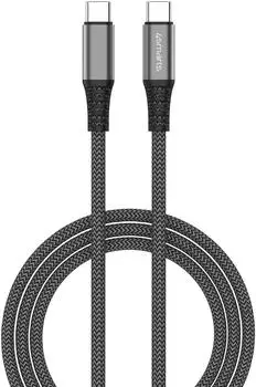 4smarts PremiumCord USB-C auf USB-C Kabel 100W 1,5m schwarz (456266)