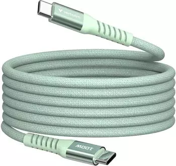 Verbatim Sync&Charge Magnetic USB-C/USB-C Kabel 100W 1,2m gr&uuml;n (31855)