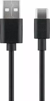 MicroConnect USB-C auf USB 2.0 Typ A Kabel, 2m, schwarz (USB3.1CCHAR2B)
