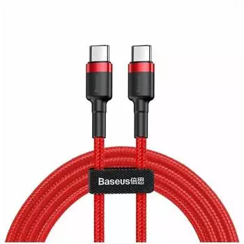 Baseus Cafule USB-C-zu-USB-C-Kabel 60W 1m, rot (CATKLF-G09)