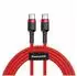 Baseus Cafule USB-C-zu-USB-C-Kabel 60W 1m, rot (CATKLF-G09)
