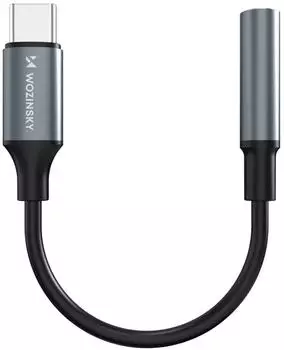 Wozinsky WACM-01 USB-C auf 3,5mm Mini-Jack-Adapter, schwarz (WACM-01)
