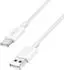 LogiLink USB 2.0 Typ-A zu Typ-C Kabel, Nylon, weiß, 1,5m, 60W (CU0322)