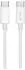 LogiLink USB 2.0 Typ-C-Kabel, 60W, Nylon, weiß, 1m (CU0341)
