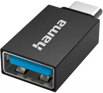 Hama USB-OTG-Adapter USB-C-Stecker auf USB-Buchse, USB 3.2 Gen1, 5Gbit/s (00300083)
