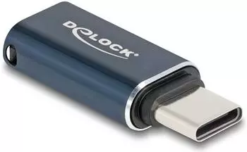 DeLock USB 2.0 Kabeladapter USB-C Stecker auf Lightning Buchse, anthrazit (60688)