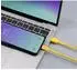 Renkforce USB-Kabel USB 2.0 USB-C auf USB-A 1m gelb mit Maß-Aufdruck (RF-6721076)