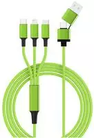 Smrter USB-Ladekabel USB 2.0 Apple Lightning Stecker, USB-A Stecker, USB-C&reg; Stecker,