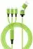 smrter Hydra Ultra 5-in-1 Nylon-Ladekabel USB-A/USB-C/Lightning 120cm, grün (SMRTER_HYDRA_ULT_GN)