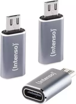 Intenso C480M USB-C auf Micro-USB Adapter, 3er-Pack (7600213)