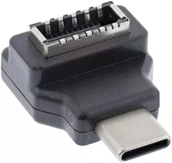 InLine USB 3.2 Adapter USB-C Stecker zu USB-E Frontpanel Buchse (33446L)
