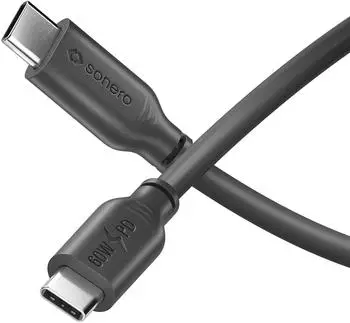 Sonero USB-C auf USB-C Ladekabel 60W PD 3,0m schwarz (SPC-U200-030)