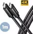 Axagon USB-C auf USB-C Kabel USB 3.2 Gen 2, 1m, 100W, schwarz (BUCM32-CM10AB)