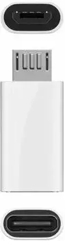 MicroConnect USB 2.0 Micro-B auf USB-C Adapter, weiß (USBMICROUSBC)