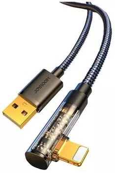 Joyroom S-UL012A6 USB-A auf Lightning Winkelkabel 2,4A 1,2m schwarz (S-UL012A6)