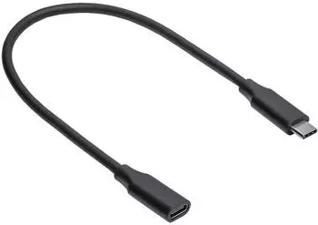 Akyga USB-C&reg; auf USB-C&reg; Kabel 0,30m, schwarz (AK-USB-32)