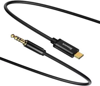 Baseus Yiven Series Audiokabel USB-C / 3,5mm-Klinke 1,2m, schwarz (CAM01-01)
