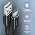 Axagon BUCM-AM15AB USB-C auf USB-A Kabel, 1,5m, USB 2.0, 3A, geflochten, schwarz (BUCM-AM15AB)