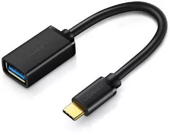 Ugreen USB-C auf USB 3.0 OTG Adapterkabel, schwarz, 0,15m (30701)