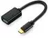 Ugreen USB-C auf USB 3.0 OTG Adapterkabel, schwarz, 0,15m (30701)