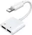Joyroom S-Y104 Kopfhörer Lightning / 2x Lightning Adapter, weiß (S-Y104)