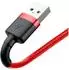Baseus Cafule USB-auf-Lightning-Kabel 2,4A 1m schwarz/rot (CALKLF-B09)