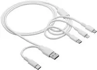 Akyga USB-Kabel USB-C&reg; Stecker, USB-A Stecker, Apple Lightning Stecker, USB-Micro-B