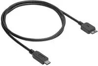 Akyga USB-Kabel USB-Micro-B 3.0 Stecker, USB-C&reg; Stecker 1.00m Schwarz AK-USB-44