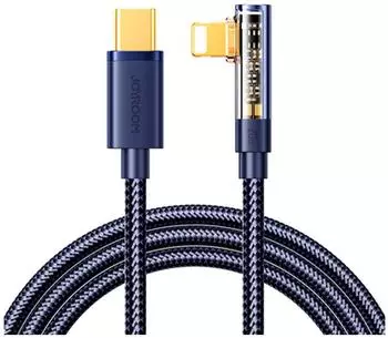 Joyroom S-CL020A6 USB-C auf Lightning Kabel, abgewinkelt, 20W, 1,2m, blau (S-CL020A6)