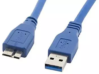 Lanberg USB 3.0 Kabel USB-A auf Micro-USB-B 0,5m blau (CA-US3M-10CC-0005-B)