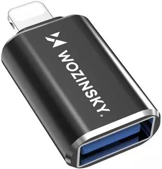 Wozinsky WALA-01 Lightning auf USB-A OTG Adapter, schwarz (WALA-01)