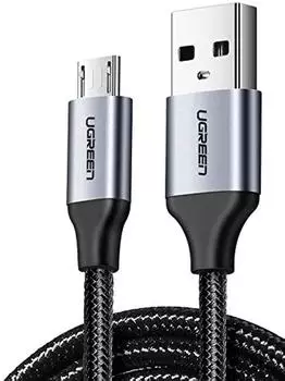 Ugreen US290 USB-A auf Micro-USB Kabel 2,4A 1m, schwarz (60146)
