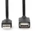 Nedis USB 2.0-Verlängerungskabel USB-A Stecker/Buchse 480Mbps 2m schwarz (CCGL60010BK20)