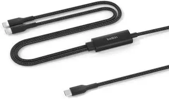 Belkin BoostCharge Pro Dual USB-C Kabel 140W 1,5m schwarz (CAC004HQ1.5MBK)