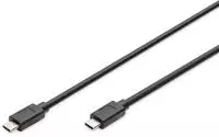 Digitus USB-Kabel USB 3.2 Gen1 USB-C&reg; Stecker, USB-C&reg; Stecker 1.00 m Schwarz