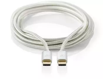 Nedis USB-C auf USB-C Kabel USB 3.2 Gen 2, 100W, 10Gbps, 1m (CCTB64750AL10)