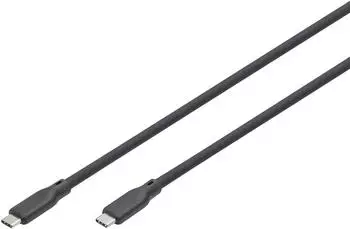 Digitus USB-C Silikon Kabel 3.2 Gen1, 5Gbps, 100W, 2m, schwarz (AK-300342-020-S)