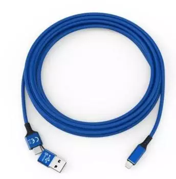 smrter SPEEDY-L BL Ladekabel USB-A/USB-C zu Lightning, blau (SMRTER_SPEEDY_L_NB)