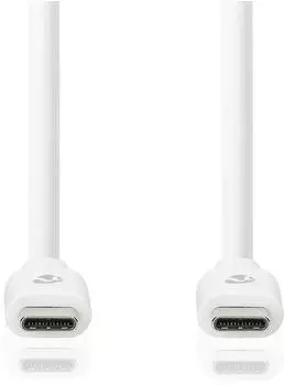 Nedis USB-C-Kabel USB 3.2 Gen 1, 60W, 2m (CCGB64700WT20)