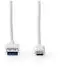 Nedis USB-Kabel USB 3.2 Gen 2 USB-A auf USB-C 60W 1,00m weiß (CCGW61650WT10)