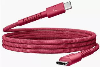 Fresh 'n Rebel FlexWave USB-C to USB-C 100W 2m Berry Red