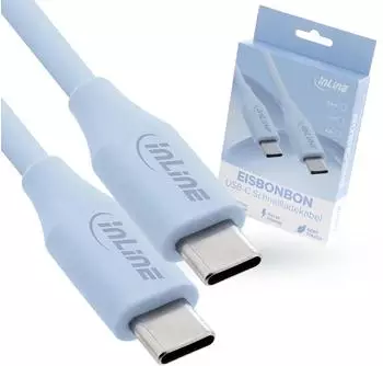 InLine Colour your Charge USB-C Schnellladekabel 100W, 0,5m, blau (35895B)